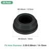 Unique Bargains Rubber Corrosion-Resistant Silicone Snap-in Locking Hole Plugs Black - 3 of 4