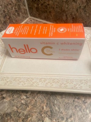 hello Vitamin C Teeth Whitening Toothpaste with Fluoride - Natural ...