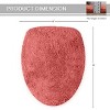 18"x18" Waterford Collection Coral Cotton Tufted Bath Rug - Home Weavers - 3 of 4