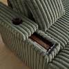 84-Inch Corduroy 3-Seater Sofa: With 3 Back Pillows, 2 Toss Pillows, 2 Ottomans, 2 Storage Spaces and Cup-Holders - Deep Seat Comfort for Living Room - 2 of 4