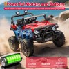 Jojoka 12V Kids Ride On Car, Electric Ride On Truck w/Parent Remote, Spring Suspension, Bluetooth Music, LED Light, 4.1Mph Max Speed - 4 of 4