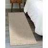 Unique Loom Chunky Jute Solid Indoor Hand Made Fringe Area Rug - image 3 of 4