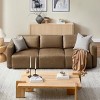 Art Leon Luxury Genuine Leather 3-Seater Modular Sectional Sofa Couch - 3 of 4