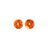 John Bead Flat Round Plastic Loose Sequins Hologram with Hole Craft Embellishments Orange 6mm 1600 Pieces - 2 of 4