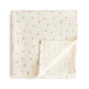Mushie Organic Cotton Muslin Swaddle Blanket - 1 of 4