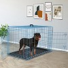 BestMassage 24/30/36/42/48 Inch Dog Crate Dog Cage Dog Kennel with Double Door Removable Tray & Handle Indoor Outdoor Pet Crate - 2 of 4