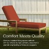 Honeycomb Outdoor Chaise Lounge Cushion - Textured Solid Terracotta - 2 of 4
