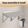Acekool Commercial Stainless Steel Wall Shelf, Metal Kitchen Rack with Backsplash & Brackets for Home or Business - 4 of 4