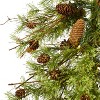 5ft. Alpine Artificial Christmas Tree with 100 Clear Multifunction LED Lights & Pine Cones on Trunk –  Holiday X-Mas Accent - 3 of 4