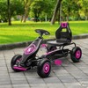 JANSNO Pedal Go Kart Ride-On Toy for Kids 5-12 with Suspension, Hand Brake & DWear-Resistant Tread - 2 of 4