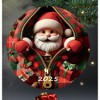2025 Christmas Ornaments, Funny Ceramic Christmas Tree Decorations, Stained Glass Style, Unique Santa Gift Exchange - 4 of 4
