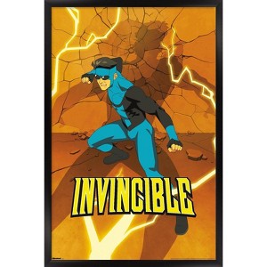 Trends International Invincible: Season 3 - Blue Suit Teaser One Sheet Framed Wall Poster Prints - 1 of 4
