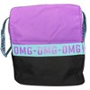 Purple OMG Girls Duffle Bag with a Purple Top and Black Bottom for Travel, Sports, Sleepovers or the Beach - 3 of 4