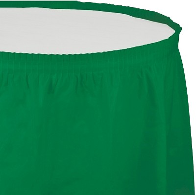 Emerald Green Disposable Tablecloth