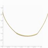 Black Bow Jewelry 14k Gold Polished & Textured Reversible Curved Bar Necklace, 16-18 in - 3 of 4