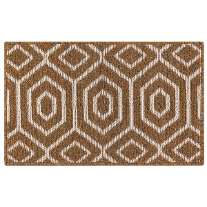 Unique Bargains Indoor Outdoor Durable Easy Clean Absorbent Washable Dirt Resist Door Mat 1 Pc - 1 of 4