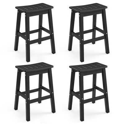 Arceso Outdoor Bar Stools , 25 Inch HDPE Counter Height Bar Stools, All Weather Resistant Patio Bar Stools for Balcony, Backyard