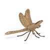 HomeRoots 6" Antiqued Gold Cast Iron Dragonfly Figurine - 4 of 4