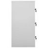 vidaXL Steel Locker Cabinet with 9 Lockers - Light Gray and Green, 35.4"x17.7"x36.4", Secure Storage Organizer for Schools, Offices, and Home - 3 of 4
