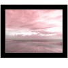 HomeRoots Pink Beach Emotions Black Framed Print Wall Art - 4 of 4