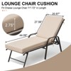 Crestlive Products Patio Outdoor Chaise Lounge Cushion Beige 2 PC - 2 of 4