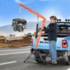 VEVOR Hydraulic Pickup Truck Crane, 1000 lbs Capacity, 360° Swivel, Hitch Mounted Crane with Three Boom Capacities of 500 lbs, Orange - 2 of 4