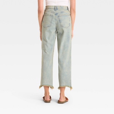 Women's High-Rise Straight Ankle Jeans - Universal Thread' Light Wash - image 2