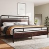 Allewie Heavy Duty Platform Bed Frame with Wooden Headboard, 13 Slats, Storage, Easy Assembly - 2 of 4