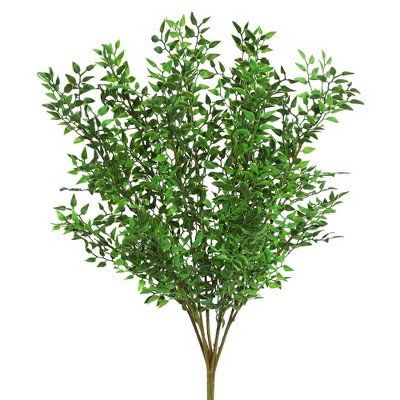 Vickerman 20" Artificial Green Mini Smilax Bush.