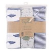 Touched by Nature Baby Boy Organic Cotton Swaddle Wraps, Blue Whale, 0-3 Months - 2 of 2