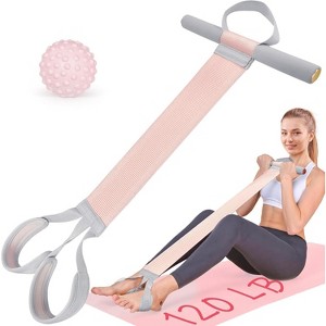 120LB Fabric Resistance Band with Handles, Full-Body Exercise Band, Non ...