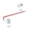 Unique Bargains S2 Steel Metric Ball End Tip L-Shaped Long Arm Hex Wrenches 2 Pcs - 3 of 4