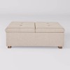 Yves Double Opening Oversized Storage Ottoman - CorLiving - 2 of 4