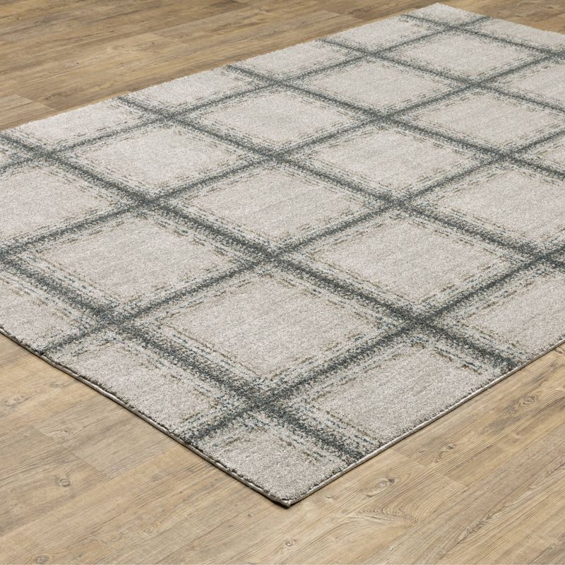 Atwood Casual Geometric Indoor Area Rug Gray/Teal - Captiv8e Designs, 6 of 13