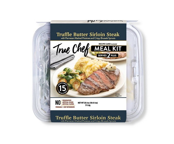 True Chef Truffle Butter Sirloin Steak Meal Kit - Serves 2 - 25.1oz