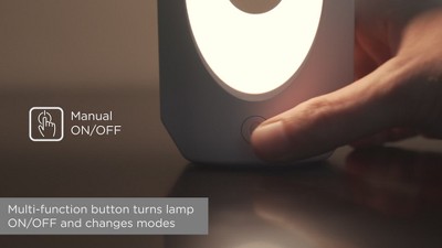 White Matte Color-Changing LED Table Lamp
