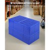 Plastic Pallet, Splicable Floor Pallets, 1100 Lbs Capacity per Pc, Water-Proof, Breathable Grid Ventilation 6 Pcs Pallets for Daily - 4 of 4