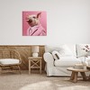 Stupell Industries Pink Pig Fashion Canvas Wall Art - 2 of 4