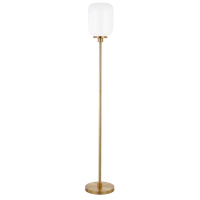 Hudson and Canal 69" Tall Floor Lamp with Glass Shade