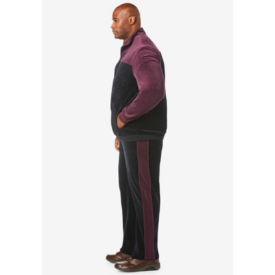 KingSize Colorblock Velour Tracksuit