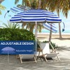 PAGED 9FT Patio Umbrella Double Top Ruffled Market Umbrella with Push Button Tilt and Crank for Garden, Poolside, Base Not Included - 4 of 4