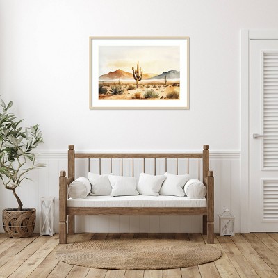 Amanti Art 41"x30" Through the Desert II by Andrea Haase Wood Framed Wall Art Print