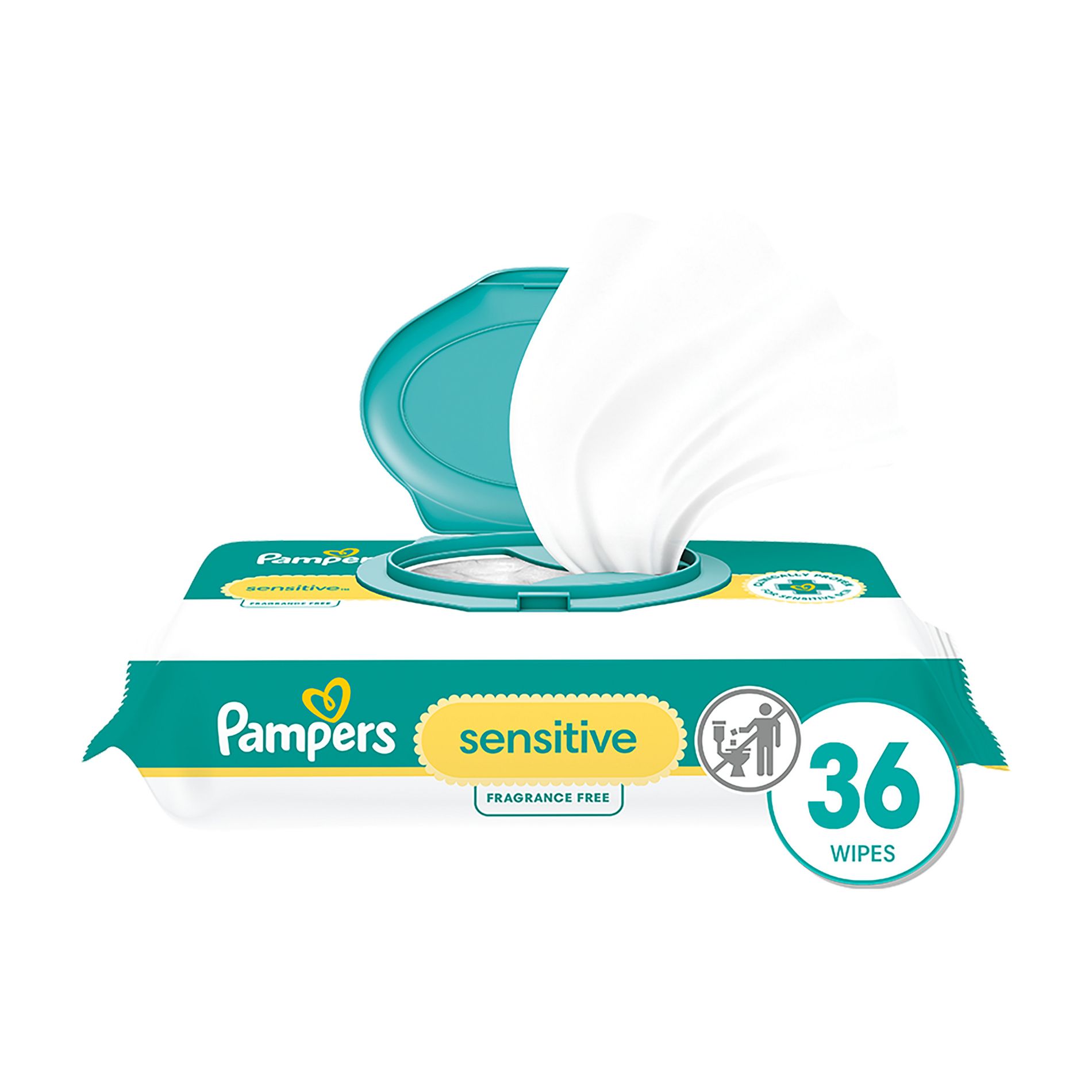Pampers Sensitive Baby Wipes - 36ct