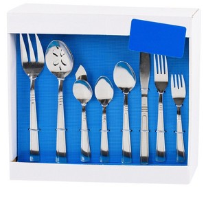 Home Mart Goods 45 Piece Set Silver Premium Stainless Steel Flatware Set - 1 of 1