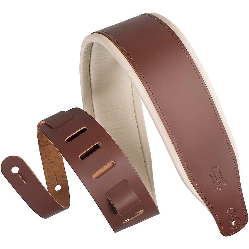 Levy's M26PD 3" Wide Top Grain Leather Guitar Strap, 1 of 4