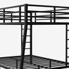 VYNXARIA Black Metal Full XL and Queen Size Bunk Beds for Teens and Adults, Space - Saving Design - 3 of 4