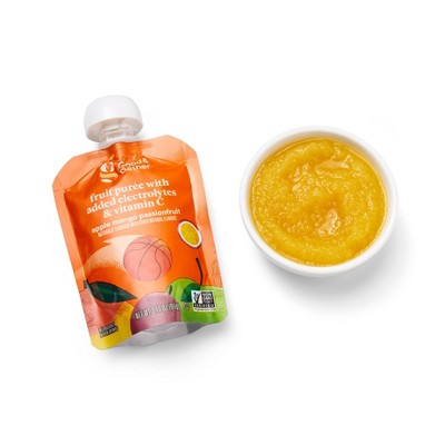 Apple, Mango, Passionfruit Applesauce with Electrolytes and Vitamin C Pouches- 31.7oz/10ct - Good & Gather™