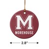 Morehouse College Primary Logo Porcelain Holiday Christmas Tree Ornament - 3 of 4