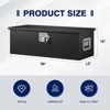 Mlezan Steel Truck Bed Tool Box: Lockable, Heavy-Duty Storage for Truck, Pickup, RV, or Trailer. Black Utility Box for Tools and Supplies. - 2 of 4