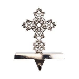 Northlight Filigree Cross Christmas Stocking Holder - 5" - 1 of 4